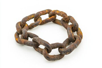 Fototapeta premium Rusty Chain - An Industrial Relic