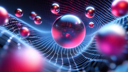 A bright, glowing fiber optic design with abstract light patterns