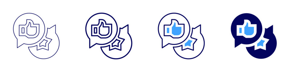 Network management icon in 4 different styles. Thin Line, Line, Bold, and Bold Line. Duotone style. Editable stroke
