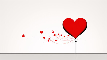 A note with a red theme says "I love you" in black text, displayed on a banner card.

