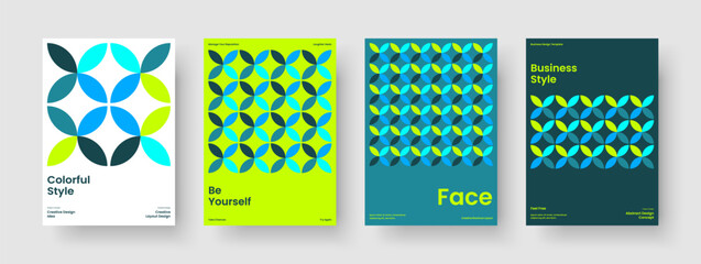 Fototapeta premium Isolated Banner Template. Abstract Report Design. Modern Brochure Layout. Background. Flyer. Book Cover. Poster. Business Presentation. Magazine. Brand Identity. Newsletter. Advertising. Handbill