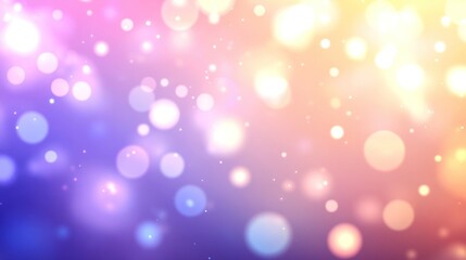 Obraz premium Abstract background with colorful bokeh lights and soft glow.