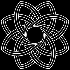 Neon Waves Futuristic Glow Against a Dark Horizon