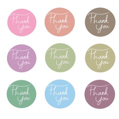 The hand writing  word of “Thank You”