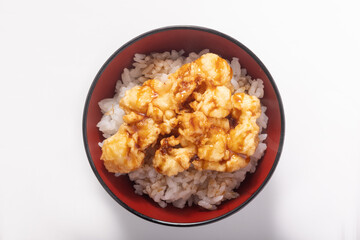 イタヤ貝　かき揚げ丼