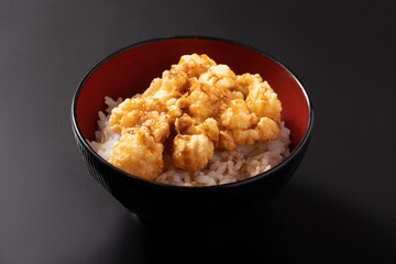 イタヤ貝　かき揚げ丼