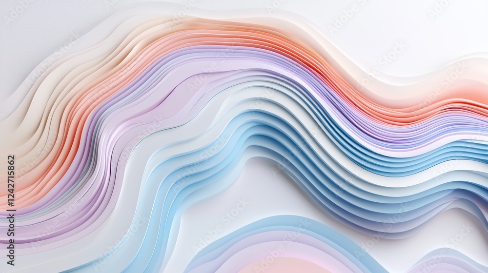 Poster this 3d visualization brings clarity to complex data with vibrant lines and layered depth for tempor