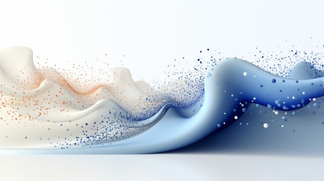 modern abstract background displaying various mathematical graphs, such as sine and cosine waves, bar charts, and scatter plots, in a sleek
