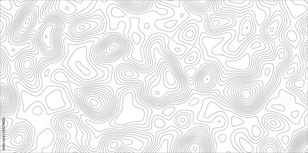 Poster abstract background with topographic map white background. the stylized height of the topographic ma