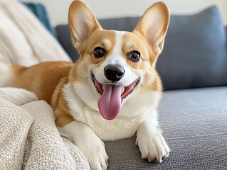 Cute dog photo, pet dog close-up	
