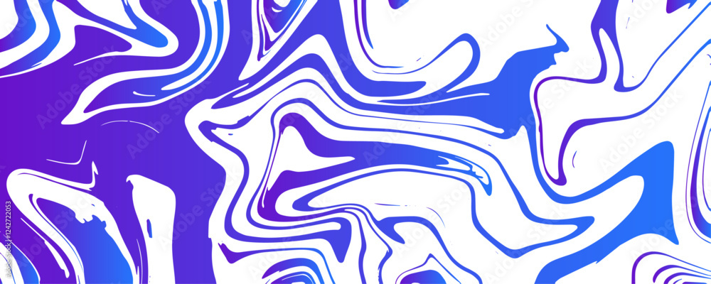 Aufkleber Abstract horizontal background with colorful waves. Marbleized Stripes With marble ink texture. Colorful liquid. liquid dynamic swirl texture in Blue. Modern wavey design with military camouflage.