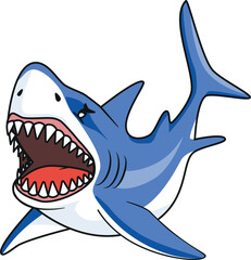 Shark Blue Vector