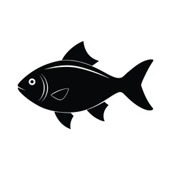 Platy Silhouette Vector Art and Platy Fish Black Design Illustration