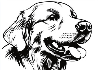 Fototapeta premium Cute dog photo, pet dog close-up 