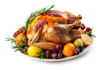 Roasted Thanksgiving Turkey with Festive Fruits