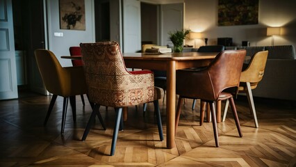 dining room interior with table
