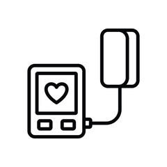 blood pressure icon vector design template simple and clean