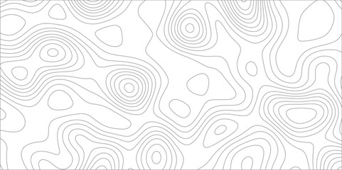Fototapeta premium Abstract background with topographic map white background. The stylized height of the topographic map contour in black lines. gradient multicolor wave curve lines banner background design.