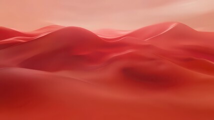 Obraz premium Stunning Red Desert Landscape: Abstract Digital Art with Fluid Forms