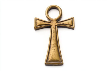 Antique Egyptian Ankh Cross: A Golden Symbol of Life