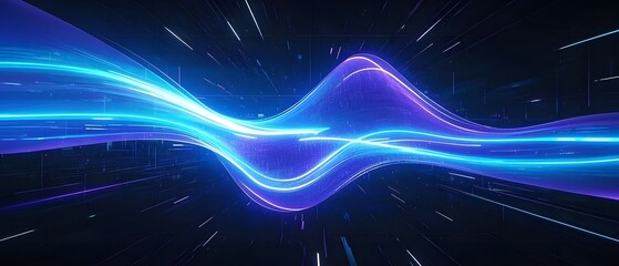 Futuristic point wave. Abstract background with a dynamic wave.Connecting background. fractal wave. Artificial intelligence