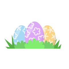 Easter Eggs in Grass