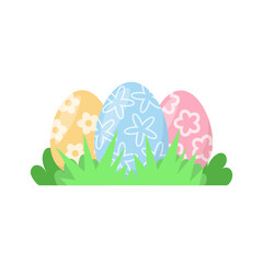 Easter Eggs in Grass