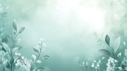 Spring blossoms, soft light, garden background