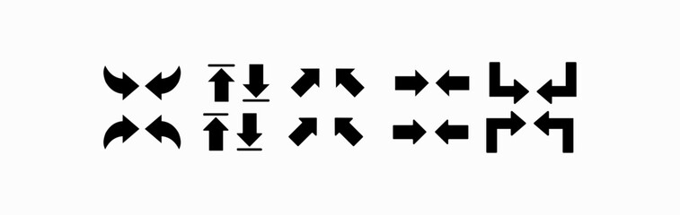 Vector Up Arrow Icon , Arrows, Black arrows icon vector set.