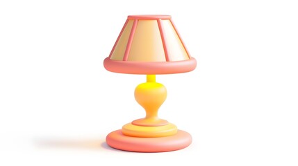 Colorful Tabletop Lamp with Warm Glowing Illumination