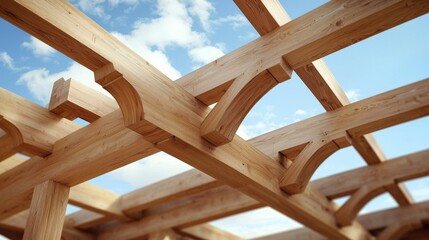 Timber roof trusses: a reliable choice for structural support.