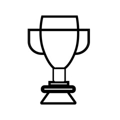 trophy silhouette icon design template