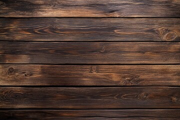 Fototapeta premium Dark brown wood planks background texture (6)