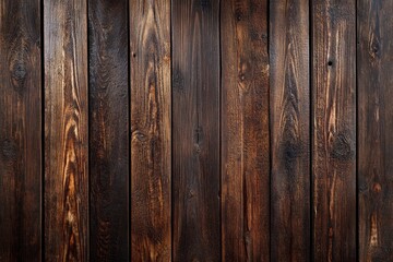 Naklejka premium Dark wood planks background texture, vertical, rustic, barn