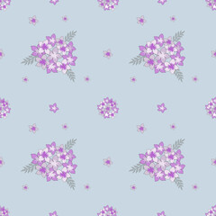 Seamless floral pattern for fabric, clothing, printing, wallpaper, tile, ceramic, baby clothing.