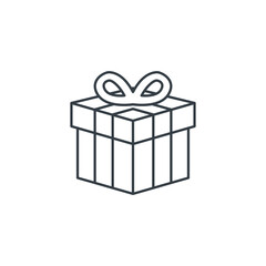 Gift Box icon symbol vector illustration isolated on white background