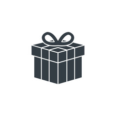 Gift Box icon symbol vector illustration isolated on white background