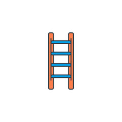 Ladder icon symbol vector illustration isolated on white background
