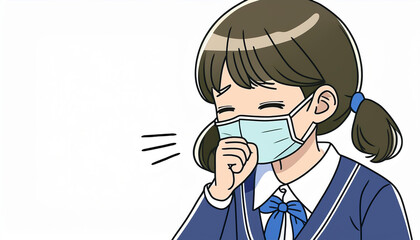 マスクを付けた幼児・子供