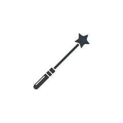Magic Wand icon symbol vector illustration isolated on white background