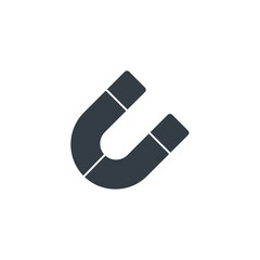 Magnet icon symbol vector illustration isolated on white background