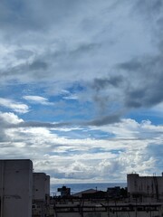 clouds over the city