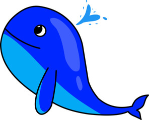 Obraz premium The blue whale
