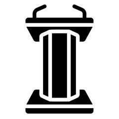 witness stand Solid icon