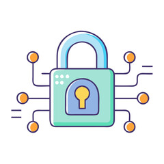 encryption icon, encryption vector illustration-simple illustration of encryption, perfect for encryption logos and icons
