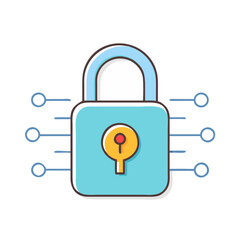 lock icon, lock vector illustration-simple illustration of lock, perfect for lock logos and icons