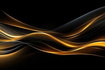 Sophisticated wave designs in gold enhance any graphic project.