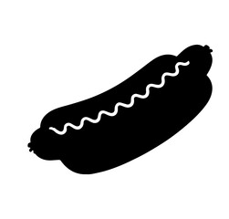 Adobe IllustraHHot dog silhouette vector icon sign symbol illustrot dog silhouette vector icon sign symbol illustration design.tHot dog silhouette vector icon sign symbol illustration designor Artwork