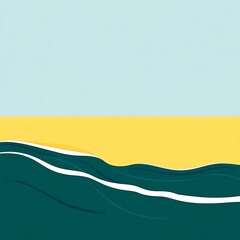 Sea wave and blue sky