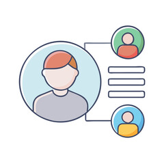 user roles icon, user roles vector illustration-simple illustration of user roles, perfect for user roles logos and icons